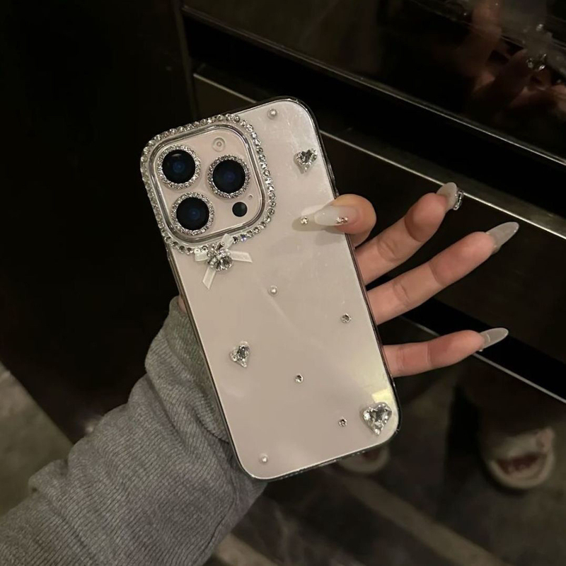 2025 New Model 16Promax Phone Case iPhone 15 with Water Diamonds, High-End Feel, 14Pro Luxury Sparkling Diamonds, 13 Bowknot Transparent Diamond-Encrusted High-End Niche Full-Cover Women's Model 2025 New Model 16Promax Phone Case iPhone 15 with Water Diamonds, High-End Feel, 14Pro Luxury Sparkling Diamonds, 13 Bowknot Transparent Diamond-Encrusted High-End Niche Full-Cover Women's Model