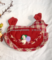 New shelves creative good life _ foreign trade blue grid alfalfa flower microwave oven gloves L22