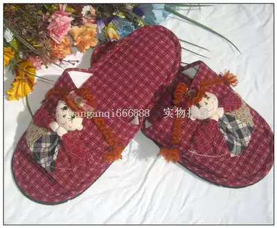 New shelf creative good life idyllic girl cotton series home fabric slippers T66 home slippers