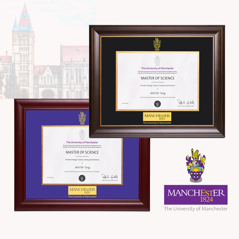 University of Manchester Photo Frame Made of Solid Wood for Framing University of Manchester Photo Frame Made of Solid Wood for Framing
