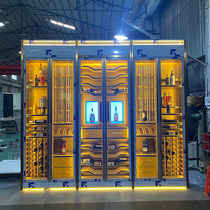 2024 New Wine Cabinet Constant Temperature Red Wine Cabinet Home Commercial Stainless Steel Wine Cellar Alec Light Luxury Red Wine Cabinet Customization