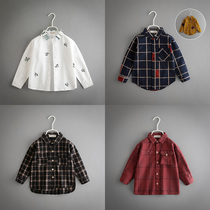 Boy Shirt Long Sleeve Spring Autumn Season New Han Version Tide Boy Clothing Baby Fashion Shirt Child White Shirt