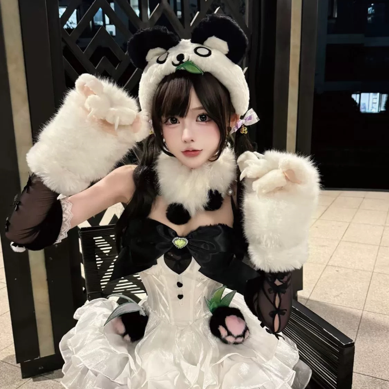 永劫无间cos沈妙熊猫cos服绿野守护悠竹萌客皮肤cosplay游戏服装_Cosplay女装_淘宝游戏网