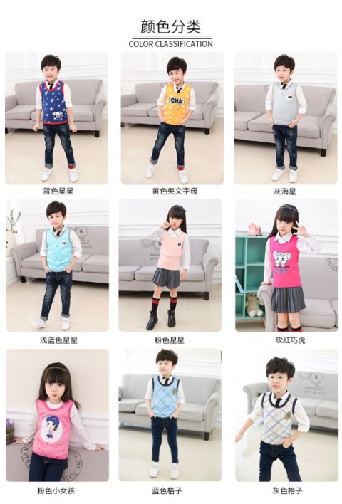 Trẻ em 1 áo nhung cộng 3 bé trai 4 cotton 5 đồ lót nhiệt 6 bé gái 7 áo 8 bé 9 dưới 12 tuổi áo gile thu đông bé trai
