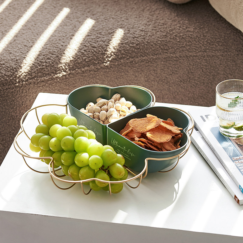 Fruit plate 2022 new home fruit basket light luxury ins style home living room modern snack plate high-end sense