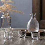 Kumagai nhóm phong cách Nhật Bản sake chai rượu vang thủy tinh gia đình rượu vang decanter rượu vang vàng rượu vang trắng ly một nồi bốn tách - Rượu vang