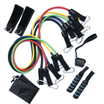 11-piece set of elastic rope fitness elastic belt rope tension device chest muscle training fitness equipment home drag rope