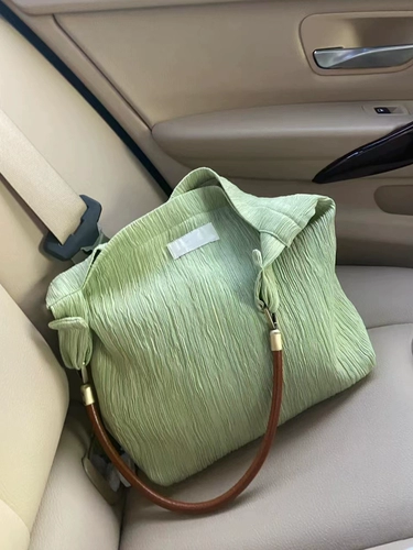 Вместительная и большая высококачественная сумка на одно плечо для выхода на улицу, шоппер, в корейском стиле