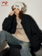 BEETLE TOWN workwear flight jacket lapel American retro street jacket spring and autumn trendy tops for men and women