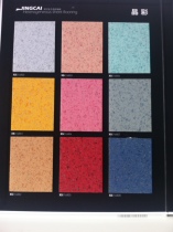 Bokai crystal color series PVC flexible plastic floor