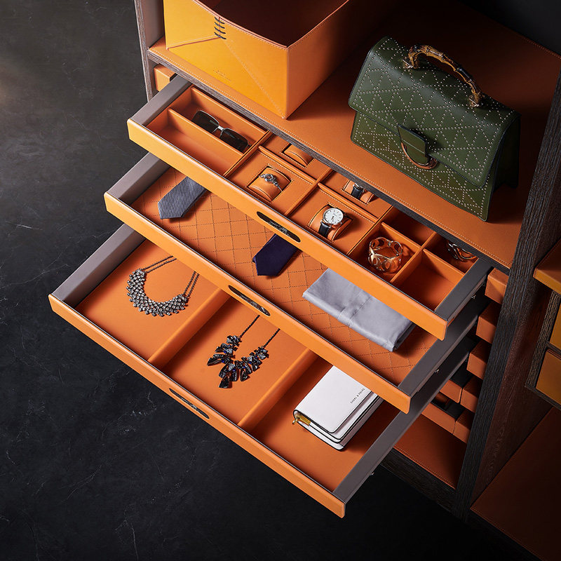 Leather Cloakroom Chest of drawers Inner West Pants Frame Home Wardrobe Inside wardrobe Pull-out Pull Basket 100 Pag Closet