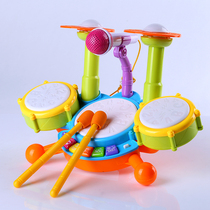 Music beat drums 6 months baby toys 01-3 years old 12 months baby 5 drums jazz hand drum