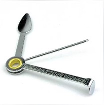 Special offer cigarette knife three-purpose stainless steel pipe accessories 3-in-1 three-in-one cigarette knife press rod scraper strip