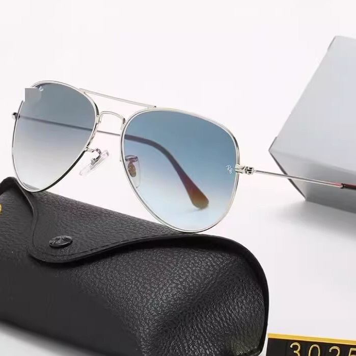3026 New Model 3025 Classic Sunglasses Pilot-Style Glass Glasses Versatile Sunglasses Anti-Uv Fashion Trend