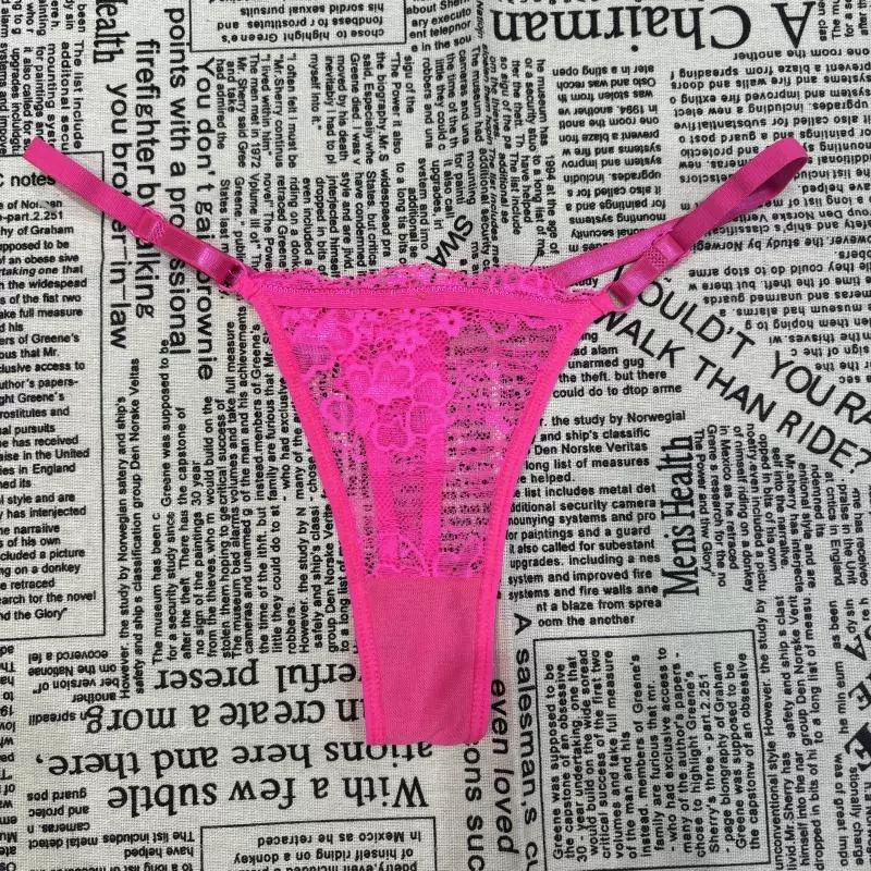 Регулируемый пояс, прозрачное нижнее белье, кружевные sexy штаны, европейский стиль, на эластичной ленте, тонкий ремешок, плюс-сайз