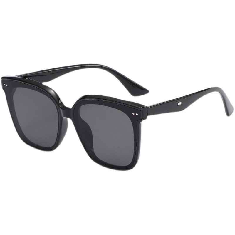 Korean Style Fashionable Square Frame Sunglasses for Women, High-End, Slimming for Large Faces, Uv Protection Sunglasses for Men, 2025 New Model