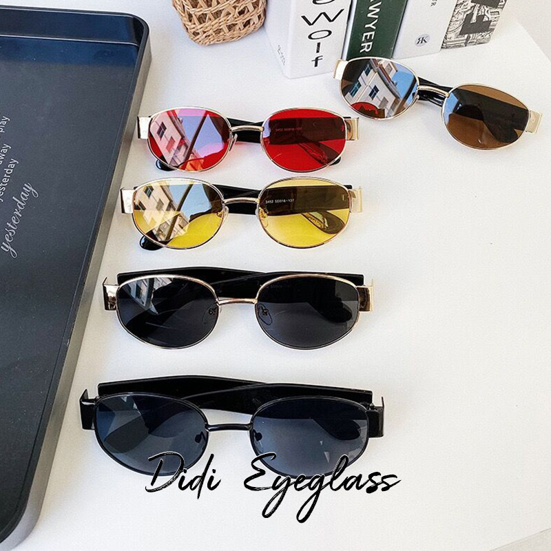 2020 European and American Style Trendy Sunglasses, Fashion Show ins Oval Sunglasses, Retro Harajuku Style for Men and Women, Unique Styling