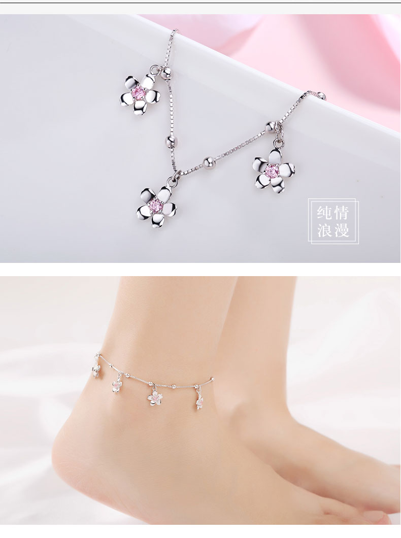 Bracelet de cheville Femme en Argenterie - Ref 3101665 Image 13