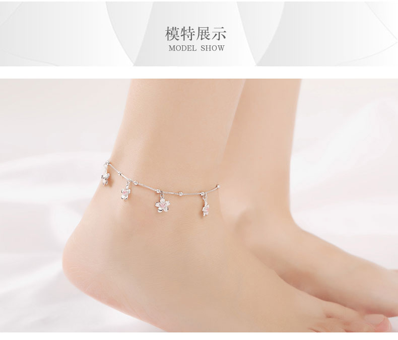 Bracelet de cheville Femme en Argenterie - Ref 3101665 Image 17