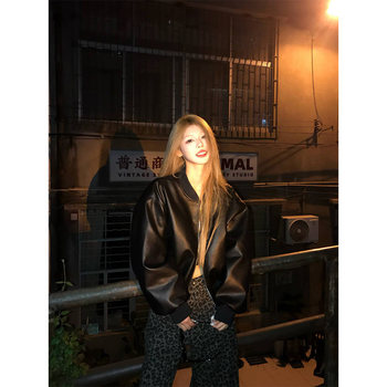 Necoyep 2025 american retro high street trend motorcycle cotton jacket for men and women loose casual and handsome jacket Necoyep 2025 american retro high street trend motorcycle cotton jacket for men and women loose casual and handsome jacket