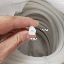 D-type silicone strip High temperature resistant D-type sealing ring Hollow sealing strip Semicircular mechanical sealing strip width 8 wide 10