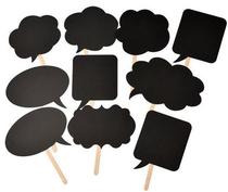 10 pieces of wedding decoration DIY cloud black board paper shooting props Photo Booth party handwritten placard