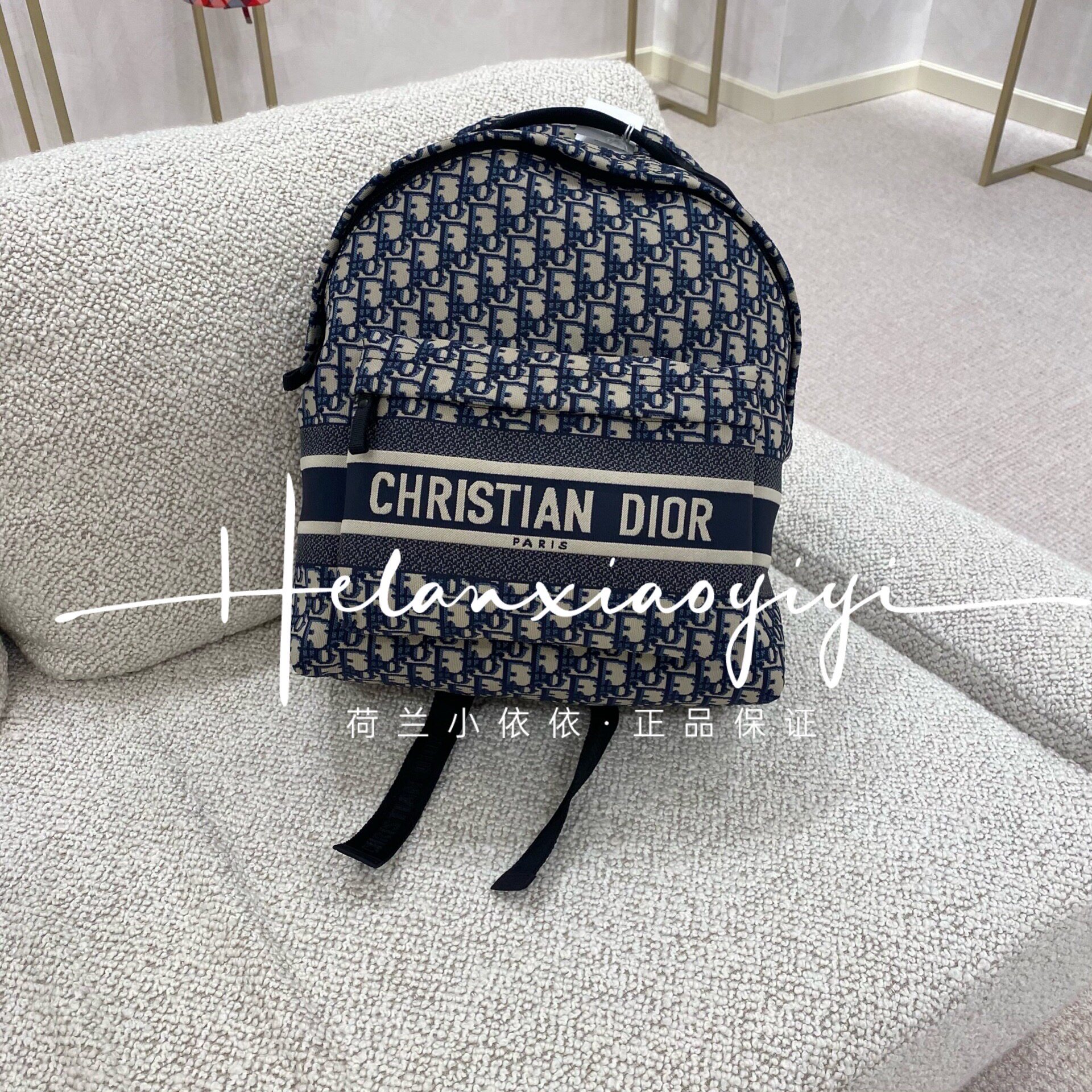 Europe Dior Dior women's bag Bag Double Shoulder Bag with Old Flowers M6104STZQ_M928