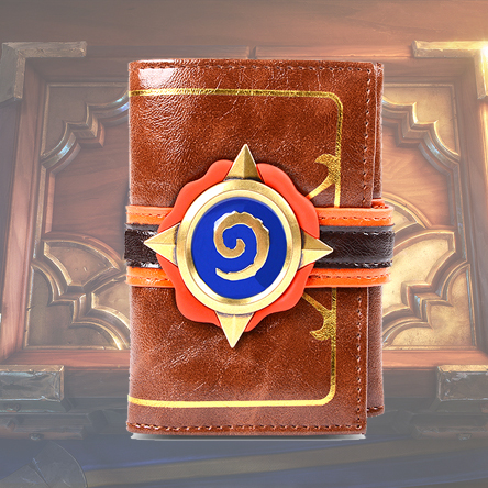 Blizzard Surrounding Game Hearthstone Wallet Champion Logo Golden Legend 3 Fold Wallet Wallet Card Bag Leather