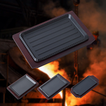 High-end Commercial Iron Plate Burning Pan Han Style Roast Pan Fried Steak Pan Nonstick Cast-iron Barbecue Dish Bull Pickpocketing