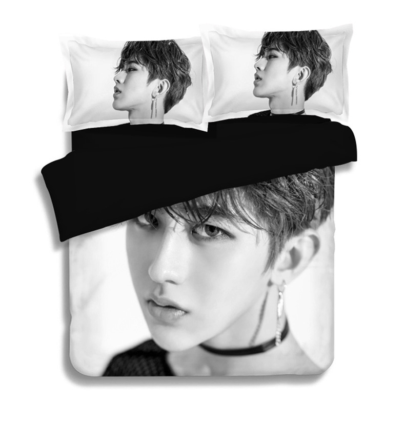 Để bản đồ tùy chỉnh chăn ngủ ký túc xá cho sinh viên Cai Xukun tấm rung với cùng một ngôi sao cá tính DIY giường bốn mảnh chăn ga gối đệm
