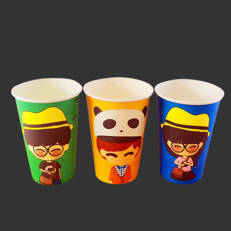 Manufacturer direct milk tea cup soy milk cup porridge cup disposable cupcake with lid thickened for home business customization