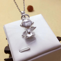 Yoyo Home foot silver foot silver 999 little angel pendant Sterling silver fashion pendant