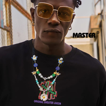 MASTER original national tide butterfly little Daisy enamel necklace Wang Jiaer child King Hip Hop couple accessories