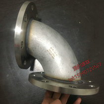 Factory direct 304 double flange elbow for industrial construction site stainless steel two end DN80 flange welding elbow