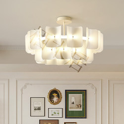 Wabi-Sabi Style Living Room Chandelier, French Light Luxury 2023 New Model, Elegant Dining Room Bedroom Model Home Designer Lighting