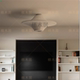 French-Style Vintage Ufo Silk Ceiling Lamp Chandelier Designer Model Japanese Wabi-Sabi Style Living Room Dining Room Bedroom Lighting Fixtures