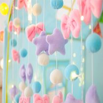 Childrens tent with star bow decorative curtains Bedroom Childrens room Princess decorative curtain