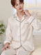ຜ້າໄຫມບາງໆຜູ້ຊາຍ summer striped trousers sleeved trousers home wears shorts silk suit two-pieces