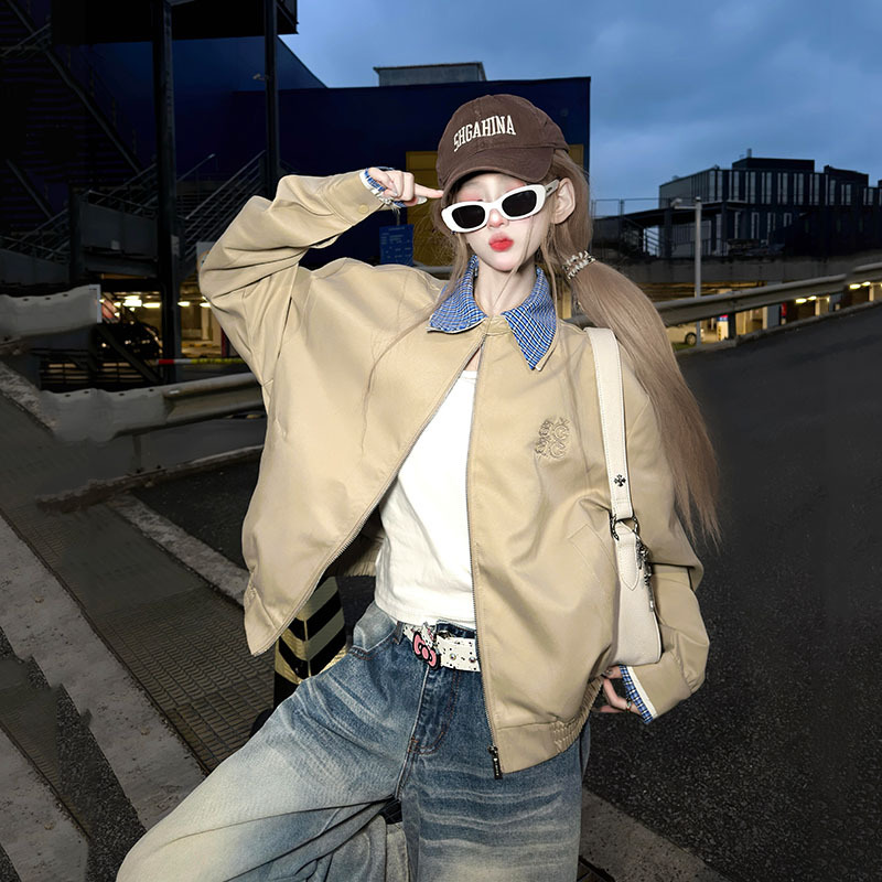 Spring 2026 Super Popular Age-Reducing Early Spring Unique and Beautiful Women's Spring Coat Plaid Patchwork Retro Jacket Trendy