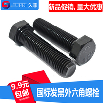 8 Grade 8 blackened High strength hexagon bolt High strength hexagon screw screw M5 M6 M8 M10