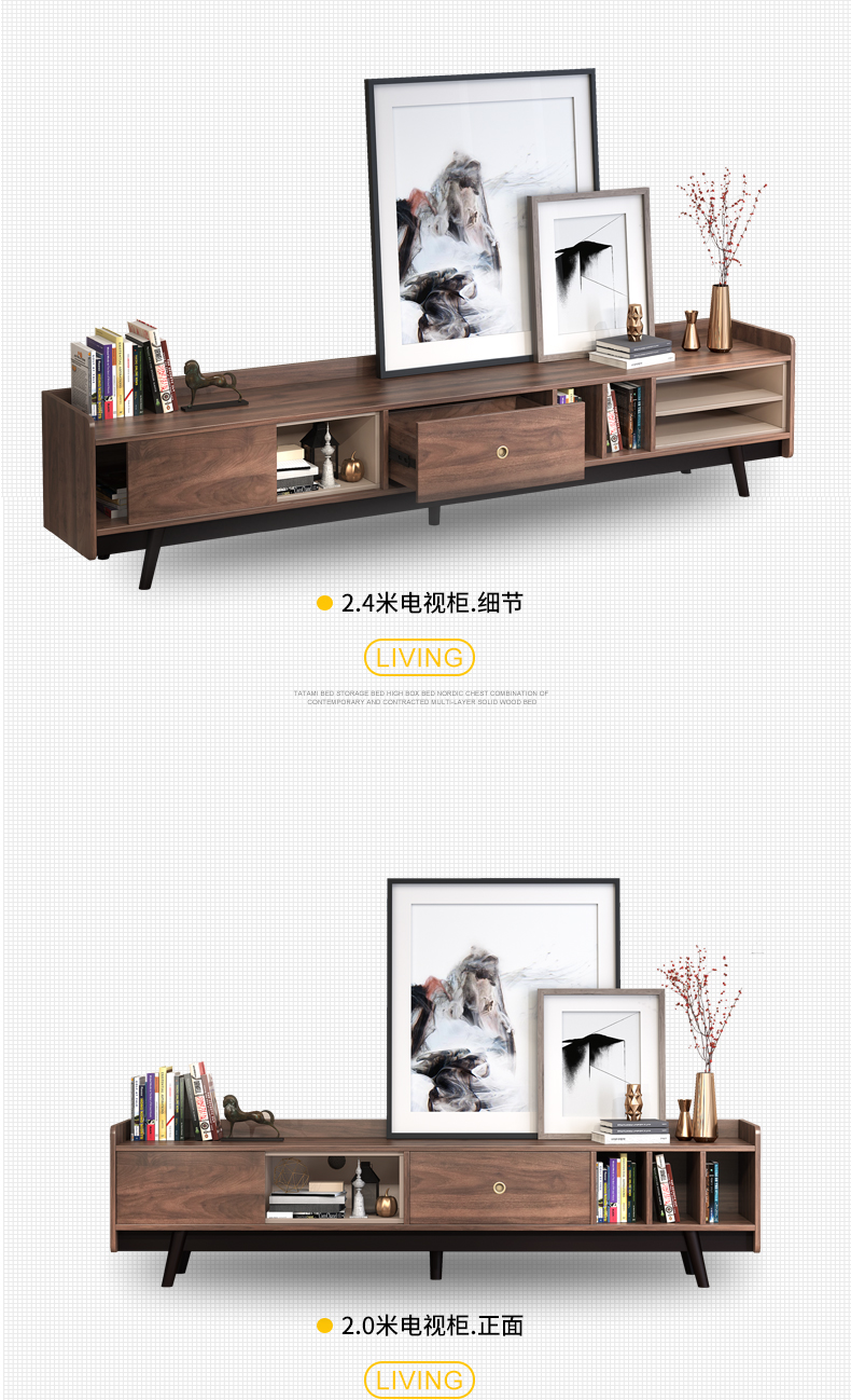 Tủ tivi Bắc Âu Bàn cà phê tối giản hiện đại Tủ tivi đặt căn hộ nhỏ phòng khách mini phòng ngủ tủ - Buồng tủ nhựa ngăn kéo 5 tầng