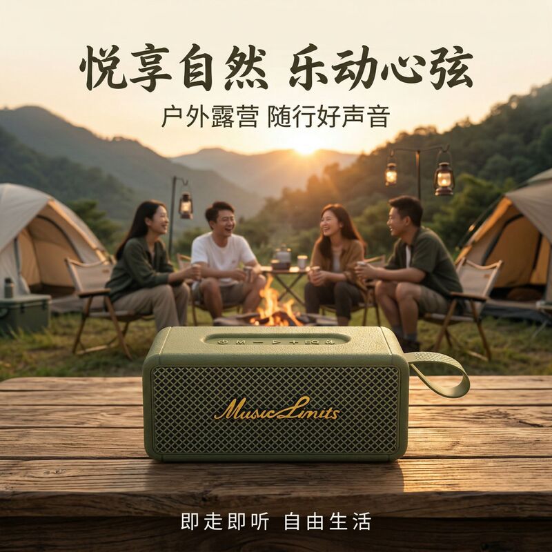 Yinjixi T18+ Wireless Bluetooth Speaker 30W Heavy Bass Outdoor Sports Portable Speaker Tws Series Stereo