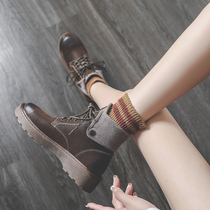 Retro Martin boots womens summer thin section 2021 new all-match British style short boots thin spring and autumn boots