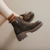Martens, демисезонные универсальные ретро флисовые короткие сапоги, ботинки, коллекция 2023