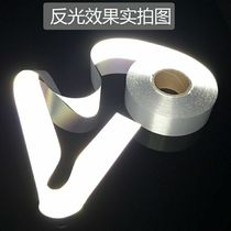Reflective strip clothes with reflective cloth with sewing type Bag Clothing Reflective Adhesive Tape Night Crash-resistant Reflective Tape Sticgout