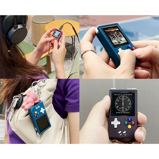 ປີ 2023 ANBERNIC rgnano mini game console mini mini pendant accessories keychain HIFI lossless playback Zhou Ge retro nostalgic open source handheld console