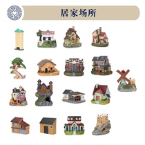 Mental Sand Tray Sand Furniture Residence Place Building Villa Apartment Building Homes Foreign Room Castle Resin Model