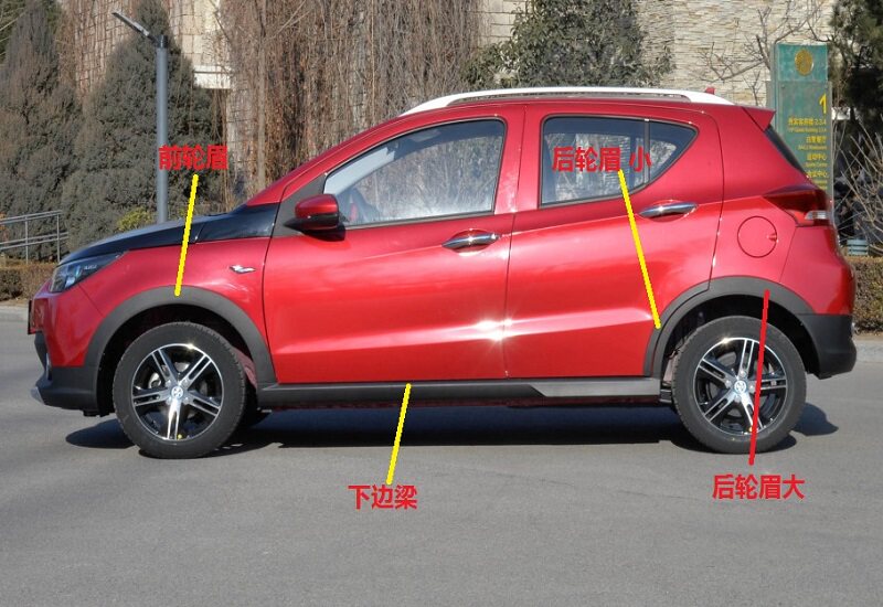 Beiqi new energy EC180 EC200 EC220 door lower side beam side group side threshold guard plate lower group side