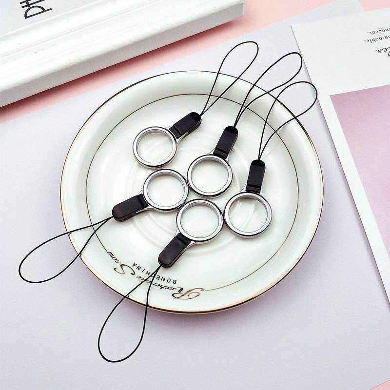 Mobile phone ring buckle lanyard female pendant short chain Personality creative male hanging ring Universal hanging hand ring hanging ring hanging unique