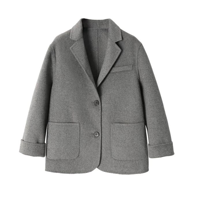 XC nhỏ handmade áo lông cừu tinh khiết ngắn bóng lỏng len nhỏ phù hợp với áo khoác len nữ áo khoác uniqlo nữ